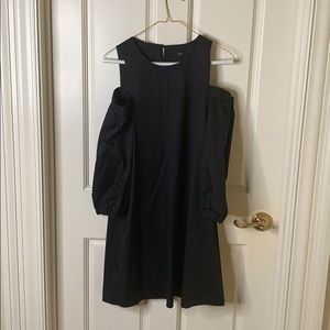 TIBI black cold shoulder dress
